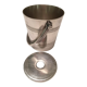 Silver metal ice bucket