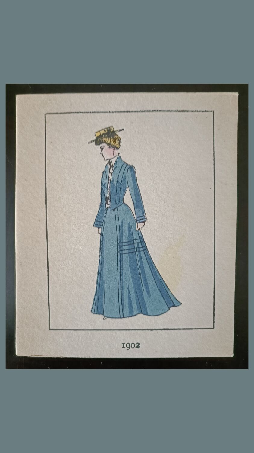 Colorful stencil Art Deco fashion