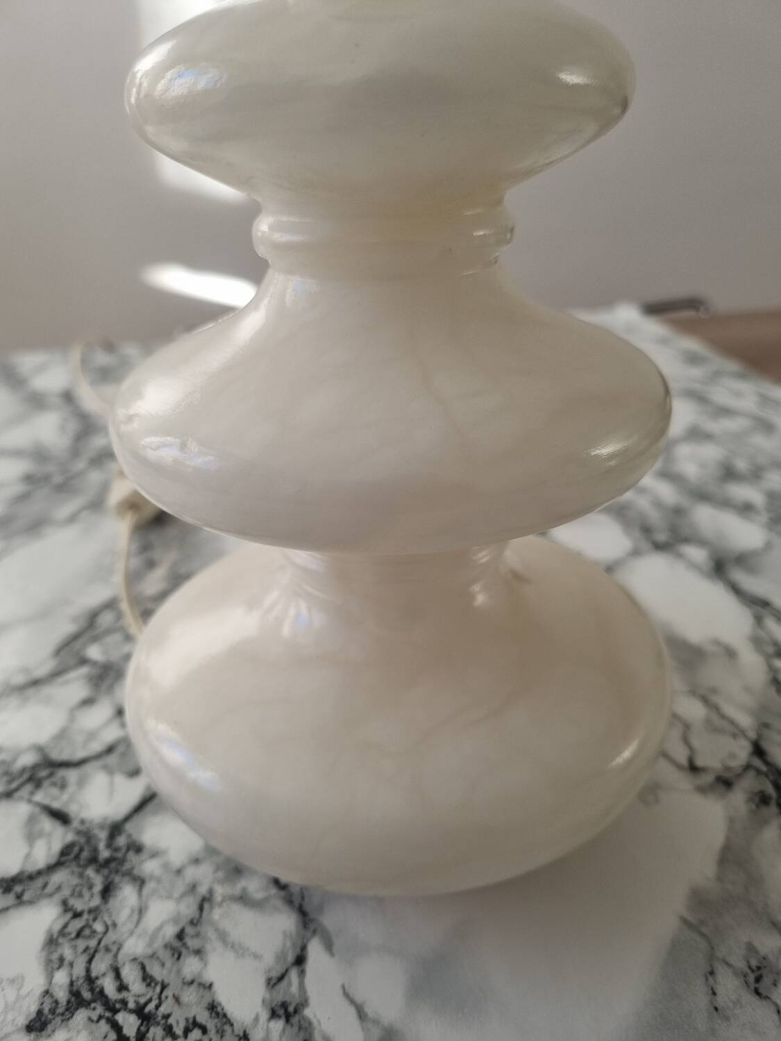 Vintage marble lamp base