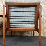 Pair of teak easy armchairs by Svend Aage Eriksen for Glostrup