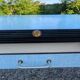 Vintage Formica table efji novoplan with 2 integrated extensions 109/148/197.