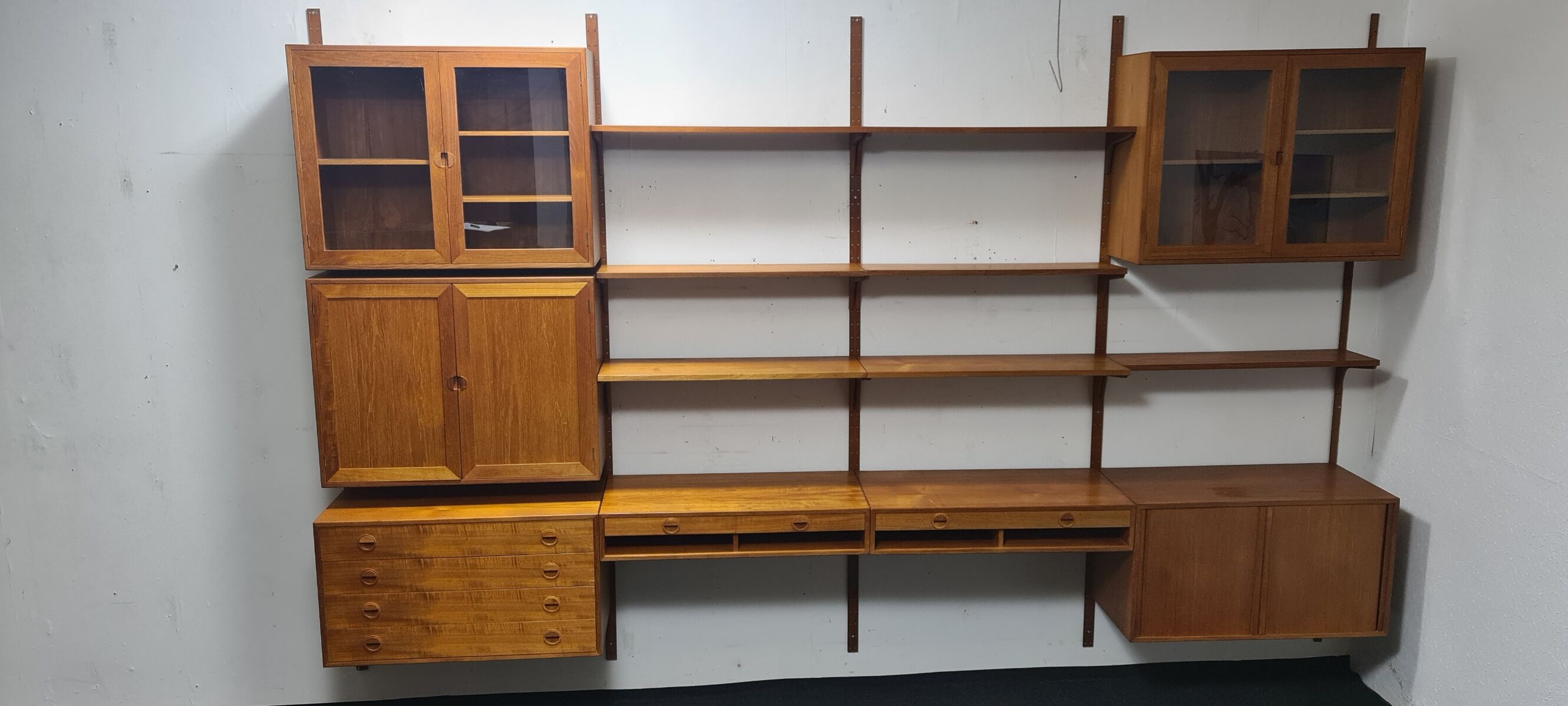 Vintage teak wall unit by HG mobel Denmark