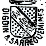 Old plate captioned "Battered with deer", Digoin-&-Sarreguemines