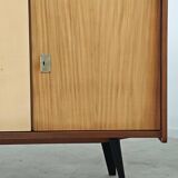 4-door sideboard in light beige and German wood from the 60s