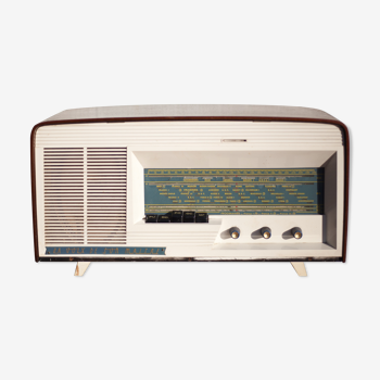 Radio TSF poste radio radio bois et plastique rétro déco bar vintage