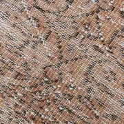 Terracotta & Rust Brown Floral Persian Rug, Turkish Vintage Antique Carpet