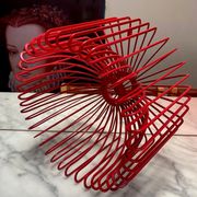 Tradig fruit basket by Ehlen Johansson red metal