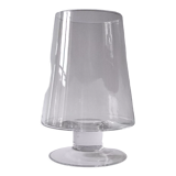 Vase en verre transparent