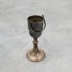 Art Deco silvered copper Champagne bucket on stand, France 1910
