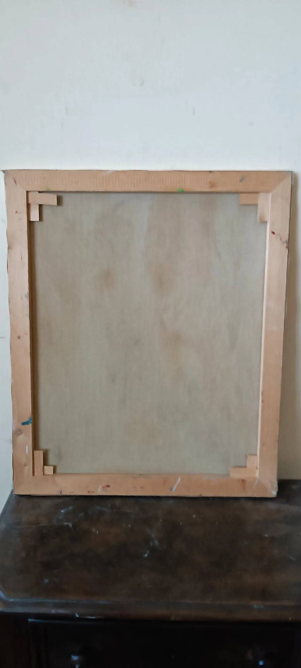 Abstract painting by Simone Ciani, oil on canvas, 1990s
