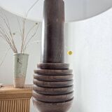 1940s Art Deco oak desk lamp