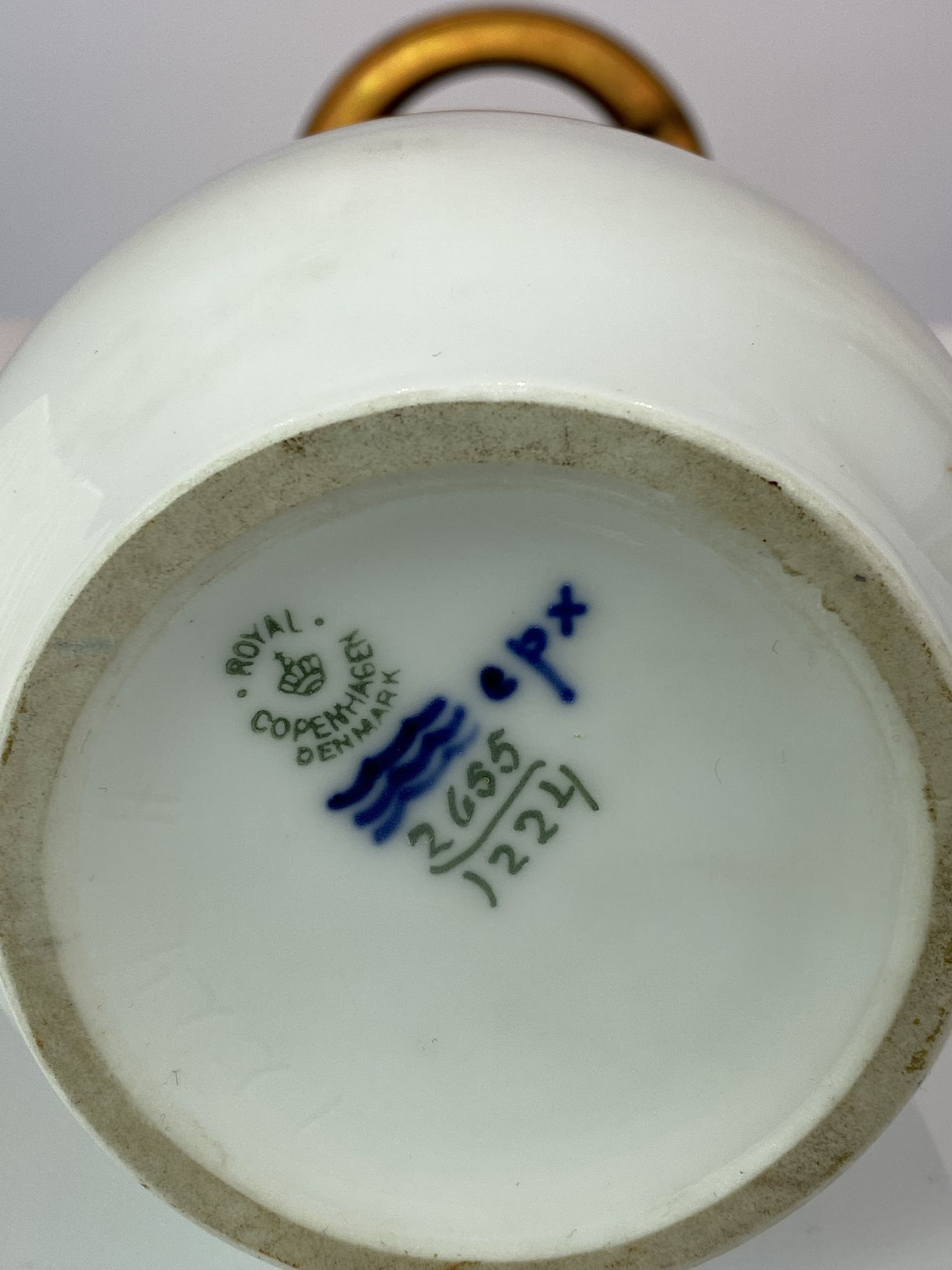 Royal Copenhagen porcelain lamp