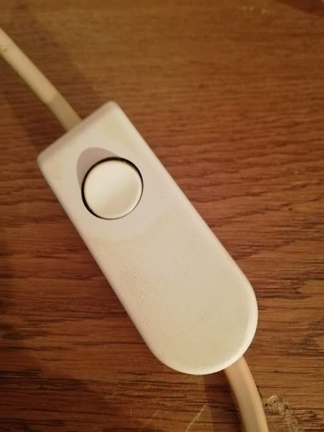 Vintage white opaline glass lamp