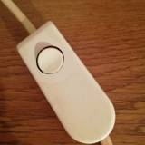 Vintage white opaline glass lamp