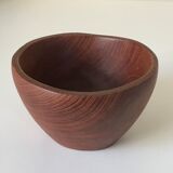 Asymmetrical teak bowl 60 years