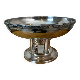 Art Deco silver-plated metal cup