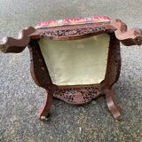 Small Anglo-Indian armchair in exotic wood