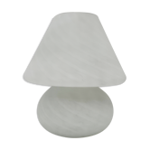 Vintage Murano Italy mushroom lamp with spiral decoration