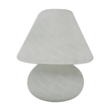 Lampe champignon Murano Italie vintage à décor de spirales