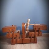 Wooden sewing basket