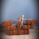 Wooden sewing basket