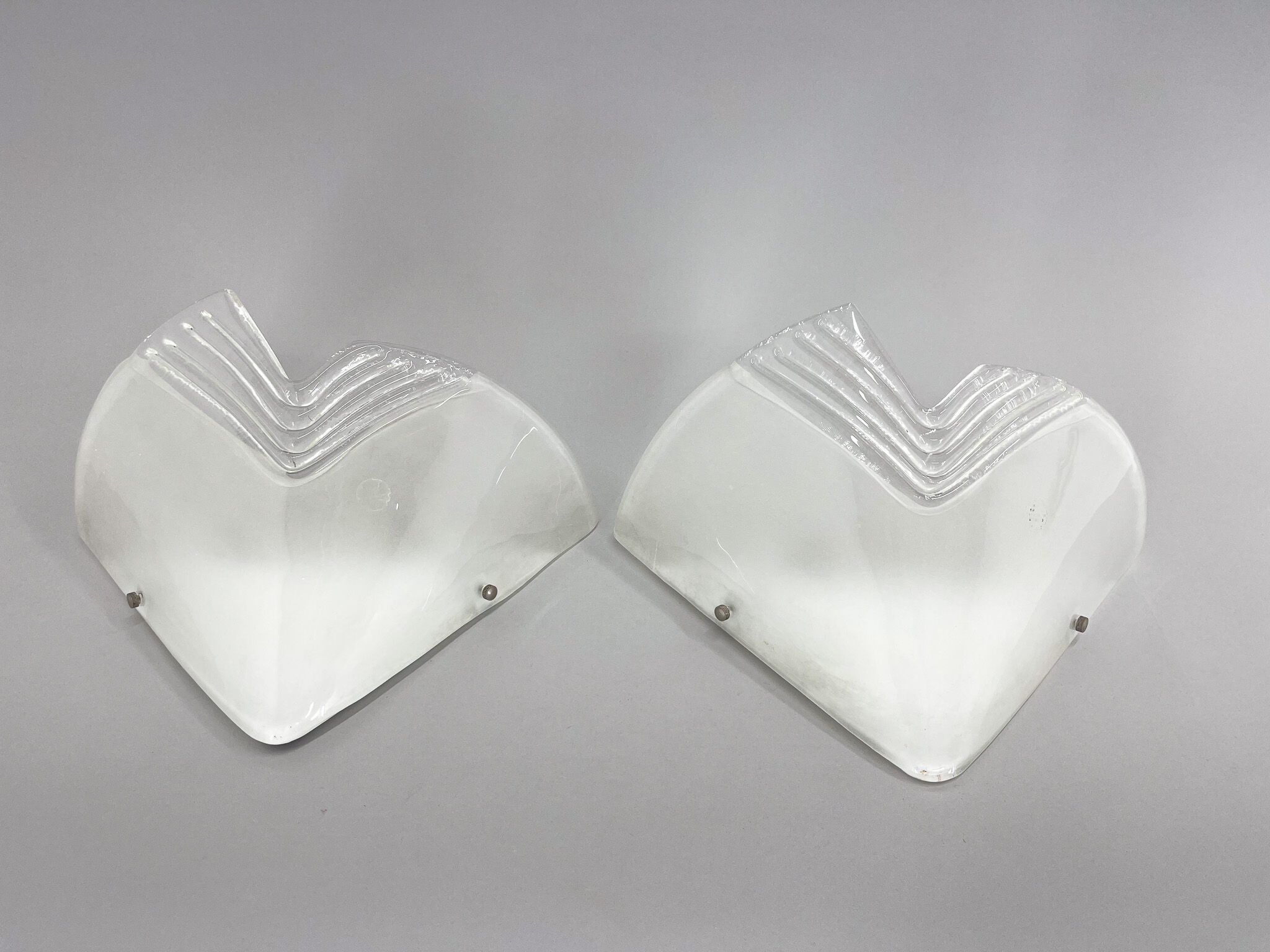 1960s Pair of Murano Glass Wall Lights, Italy