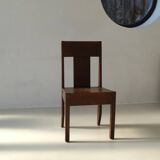 Art Deco modernist chair in solid oak from the 1930s/40s