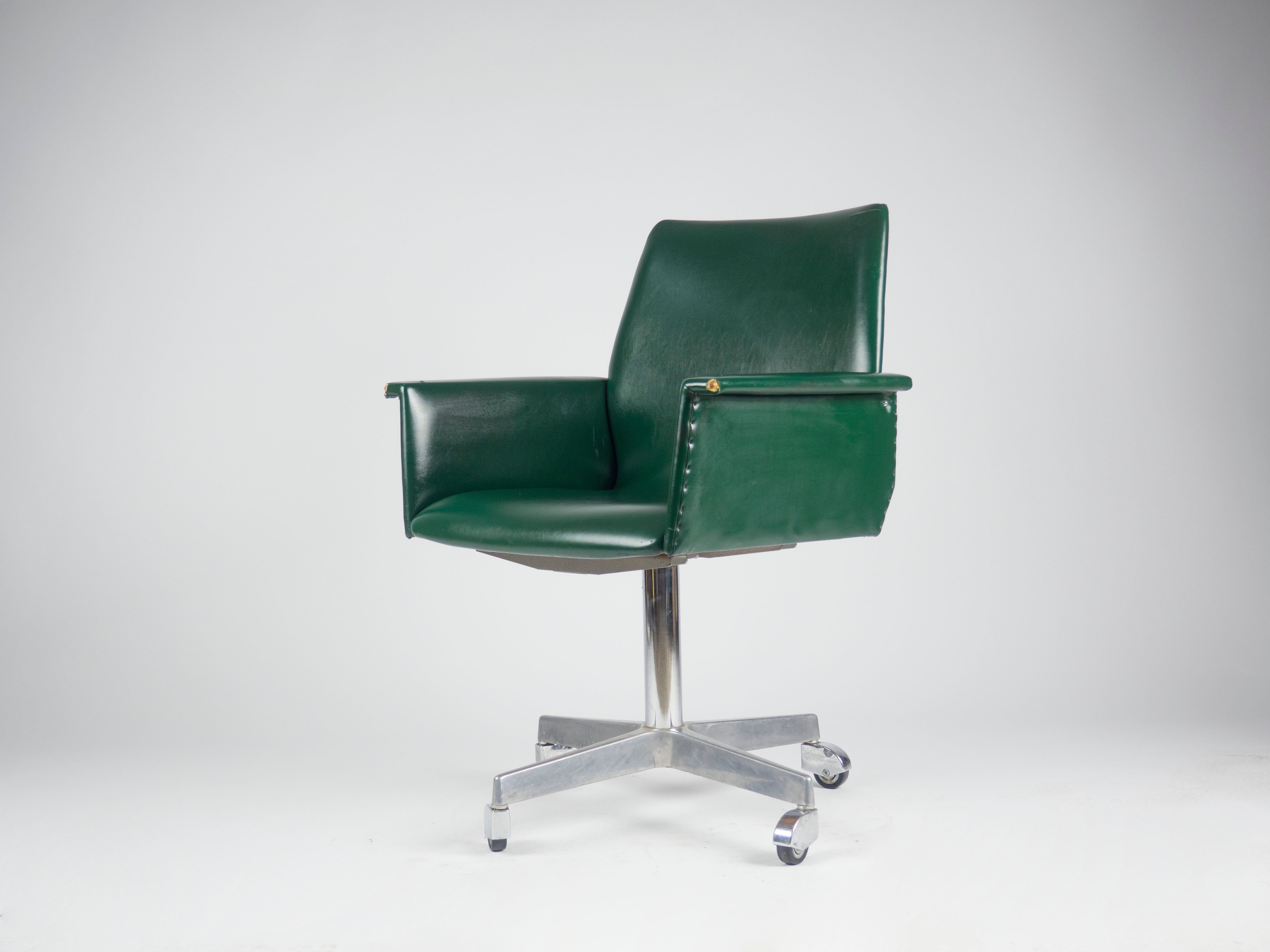 Vintage bauhaus officechair, maquet, 60s