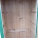 Cabinet 1 door in old fir green patina