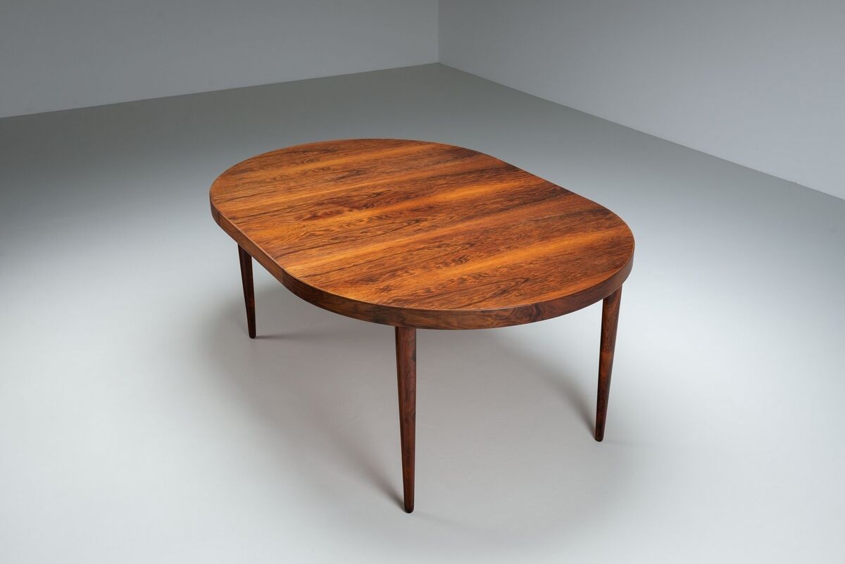 Kai Kristiansen dining table in rosewood Villy Schou Andersen Denmark 1960