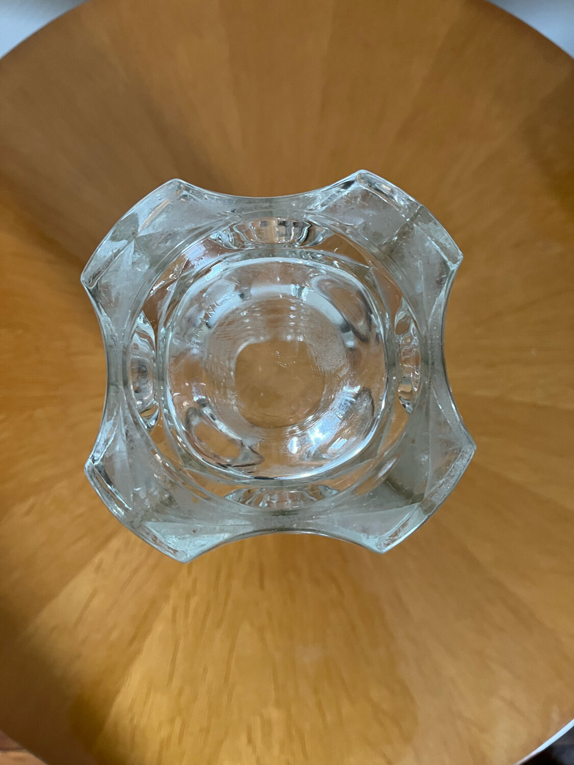 Glass crystal vase 1950