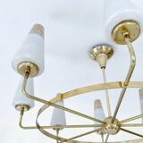 Large Italian Mid Century Pendant Light