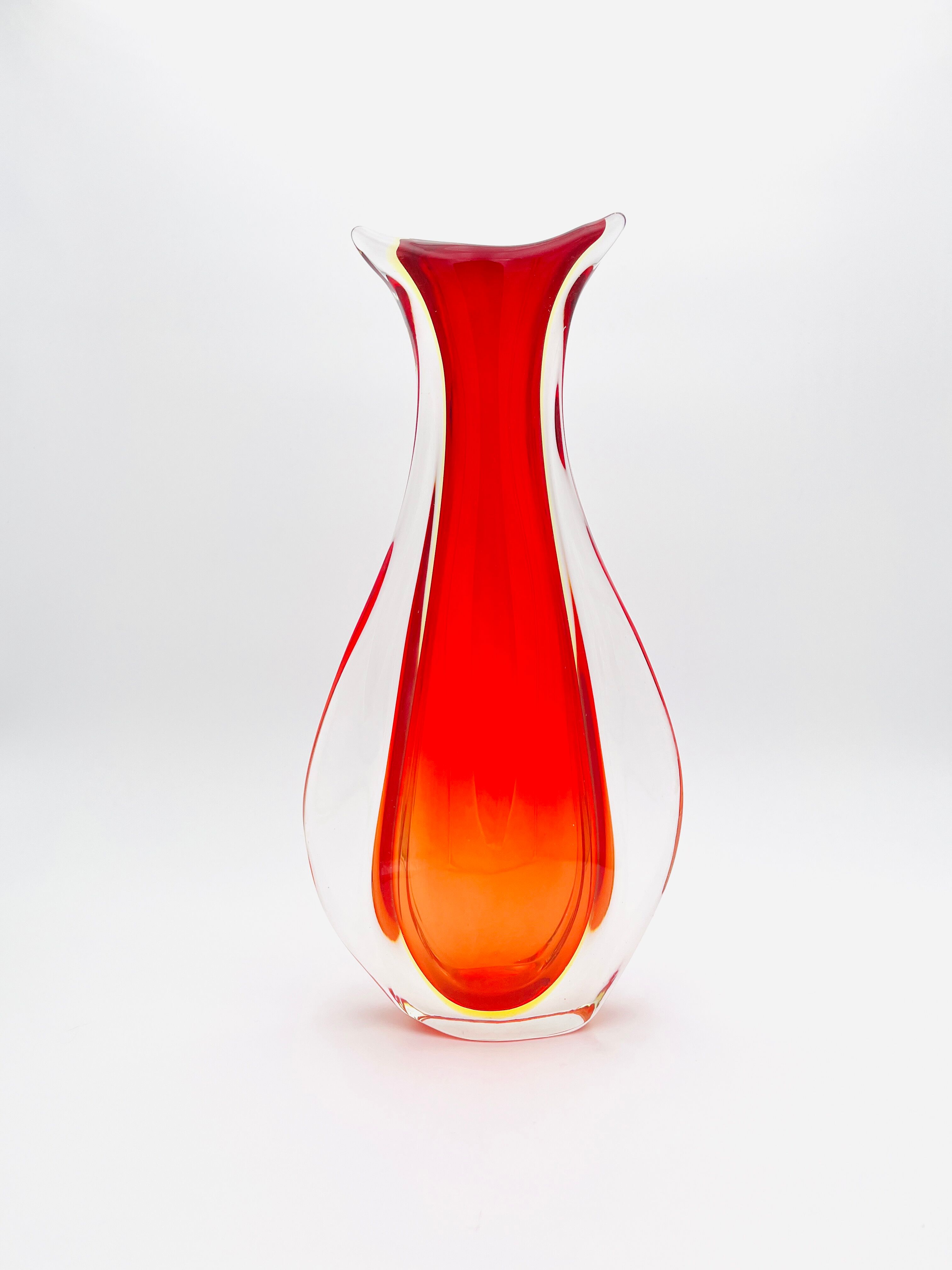 Vase XXL - Ouraline - Murano Sommerso - Flavio Poli - 40cm