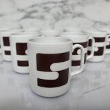 Set of 10 Georges Boyer Limoges cups