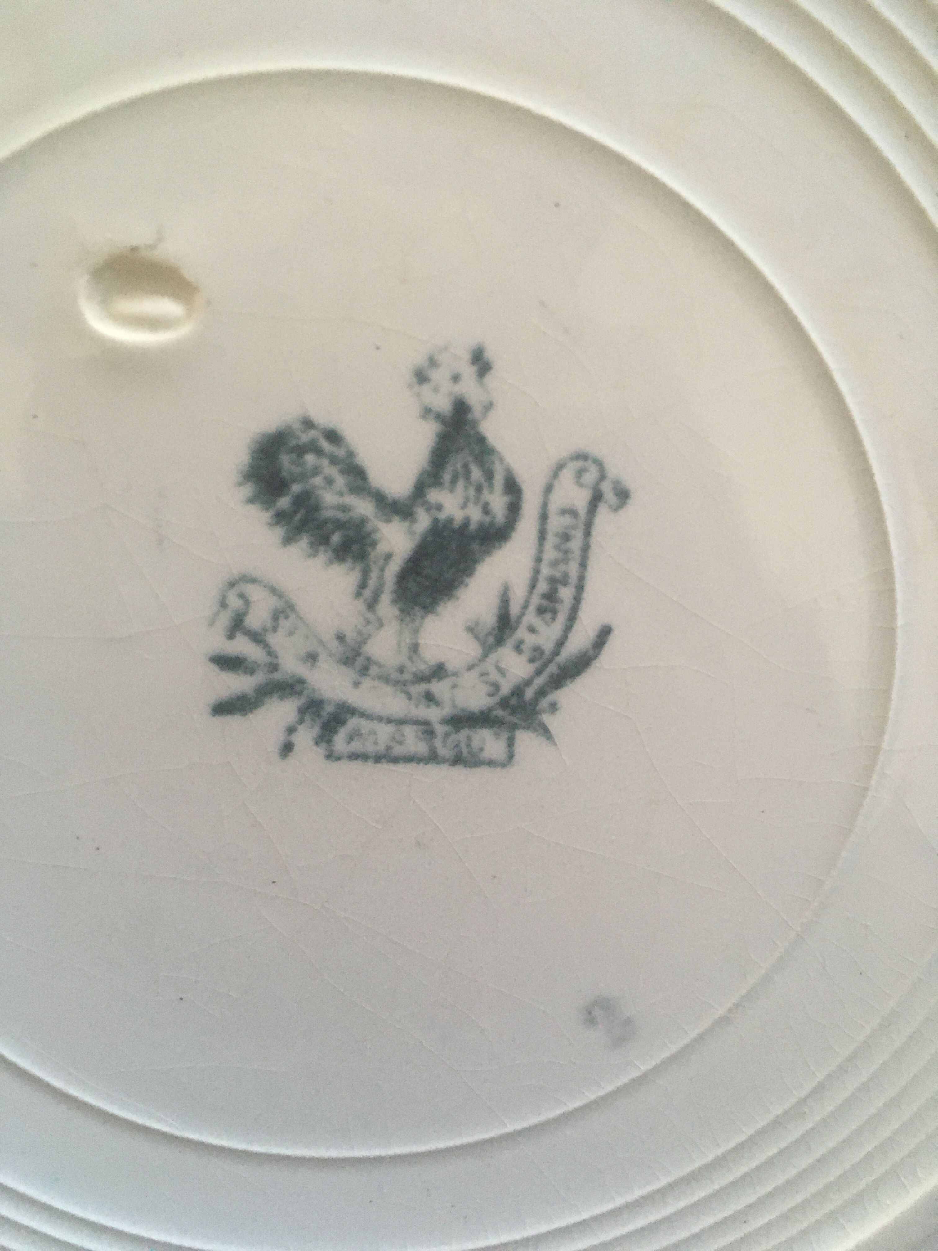 6 plates iron earth St Amand Margot.