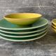 Assiettes Jars Tourron jade & tilleul