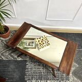 Mirror coffee table and compass legs