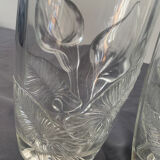 2 large vases with arhum decor - Luminarc