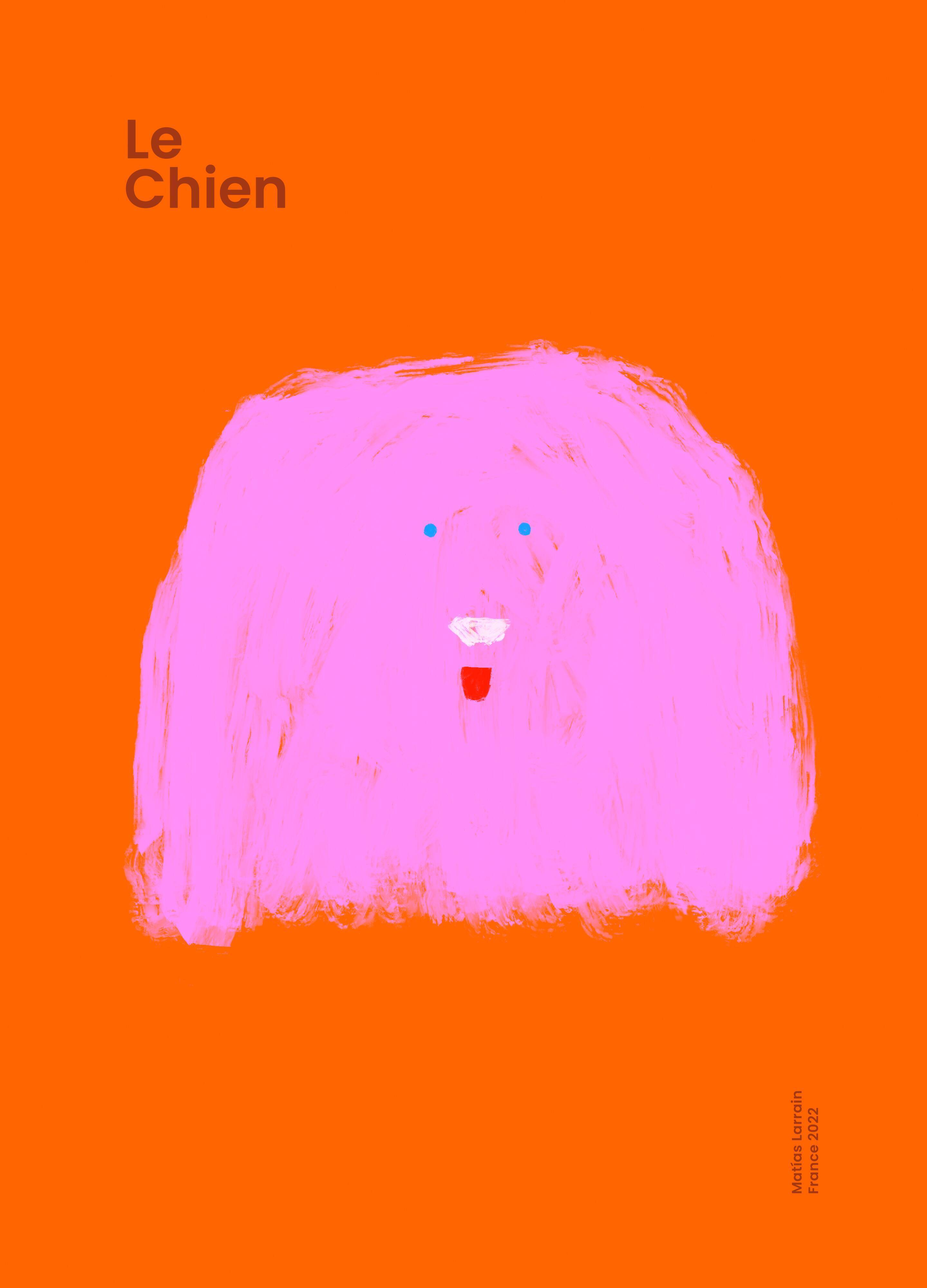 Colorful dog wall poster for child 50cm*70cm