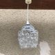 Old molded glass suspension form geometrical 70s decoration #3