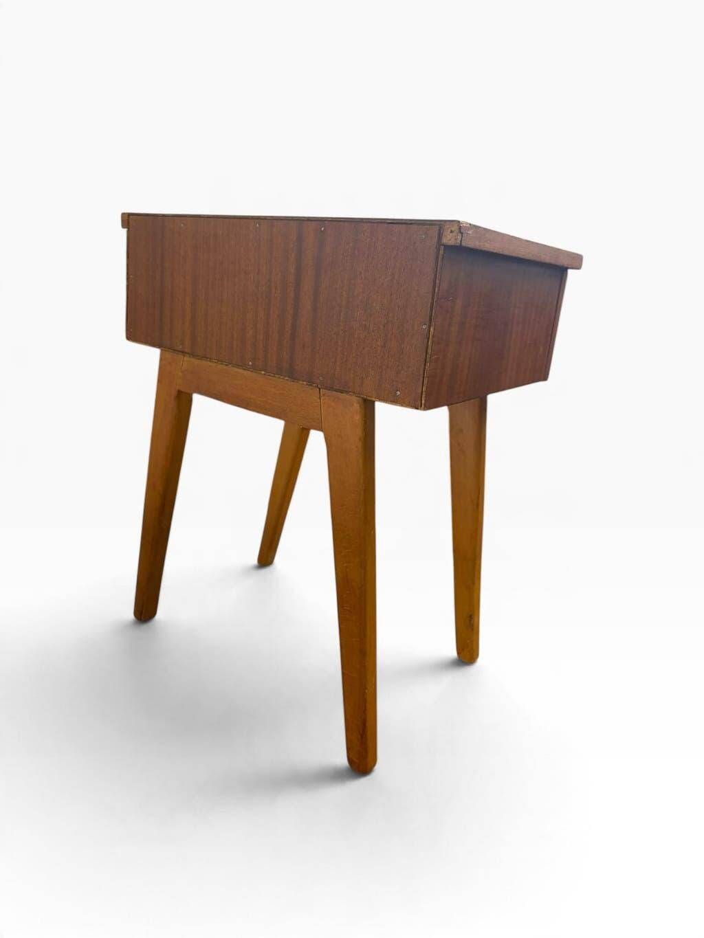 Mini bedside table/side table/small vintage wooden chest of drawers