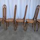 Set of 6 Mid-century Bentwood Cane Dining Chair, Thonet Style, 1970s Yugosl