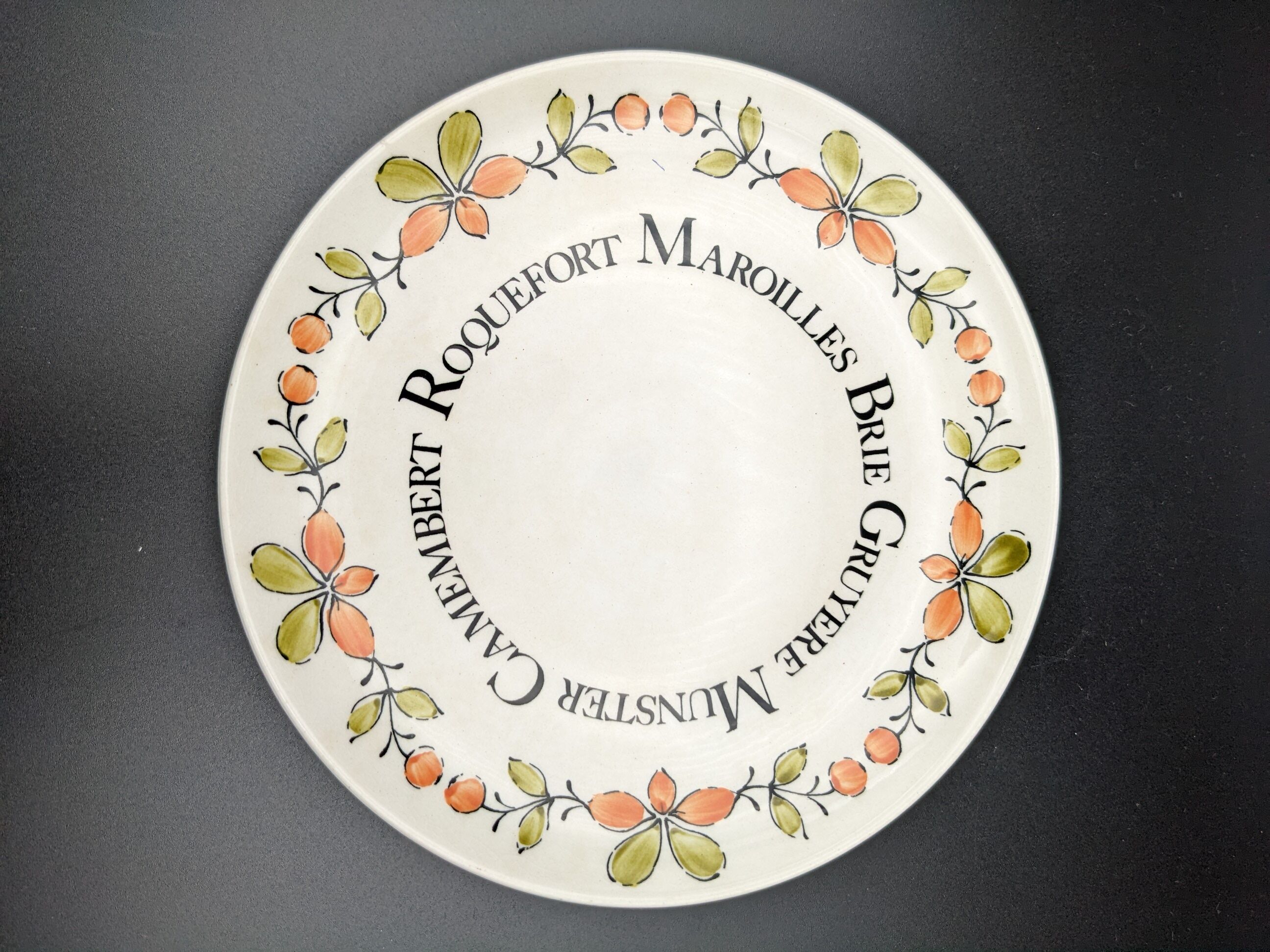 Set of 6 cheese plates Gien vintage ceramic Ma Cuisine