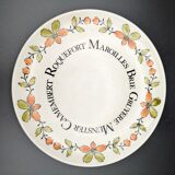 Set of 6 cheese plates Gien vintage ceramic Ma Cuisine