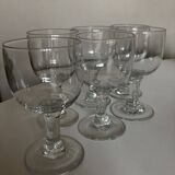 Set de 6 verres tulipe, XIXème