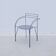 "Silver Moon" chair by Pascal MOURGUE for FERMOB in metal, 1980