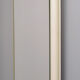 Oval mirror, white laqué wood 1960