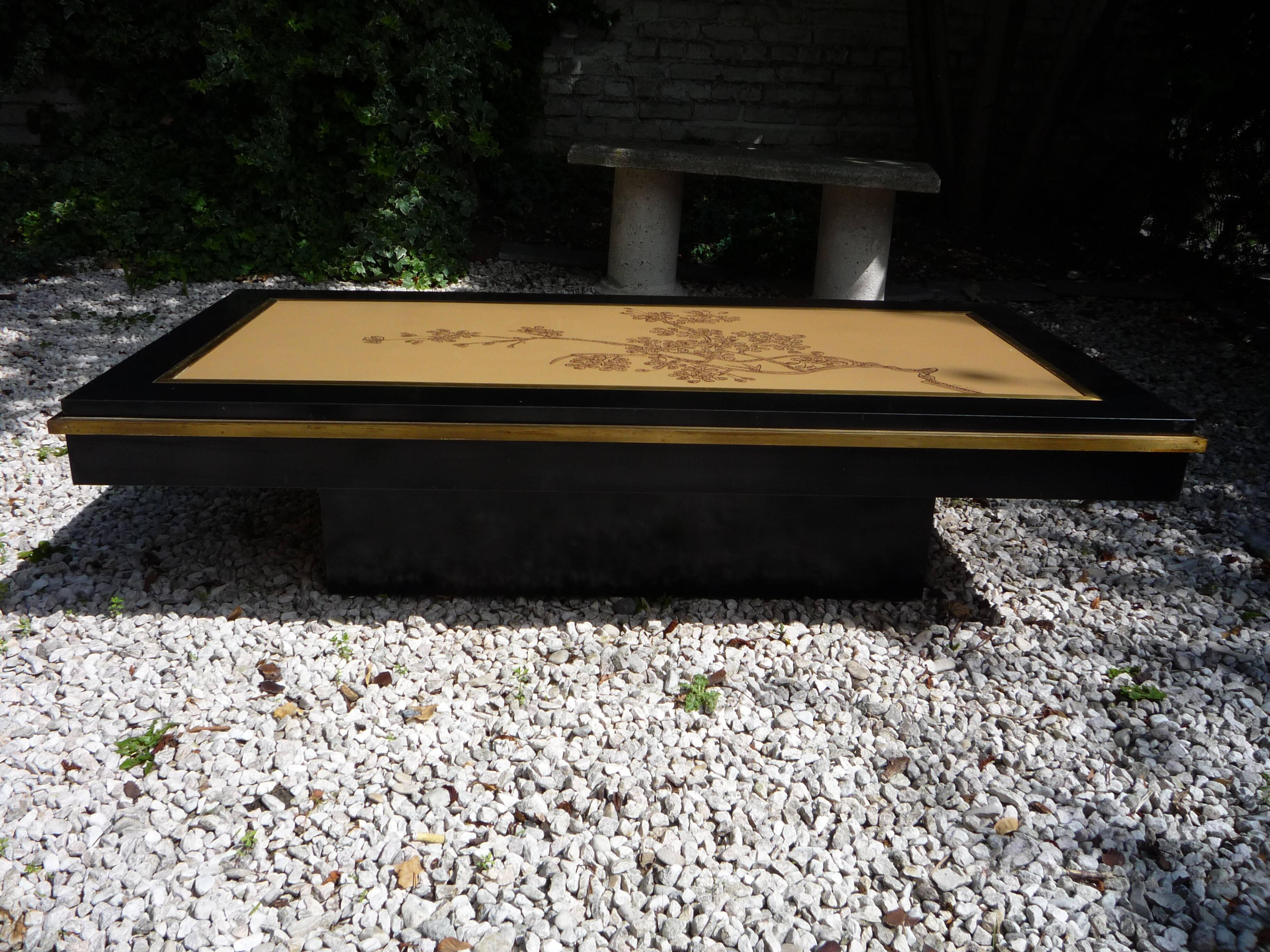 Coffee table circa 1970 - Japanese décor De Nisco