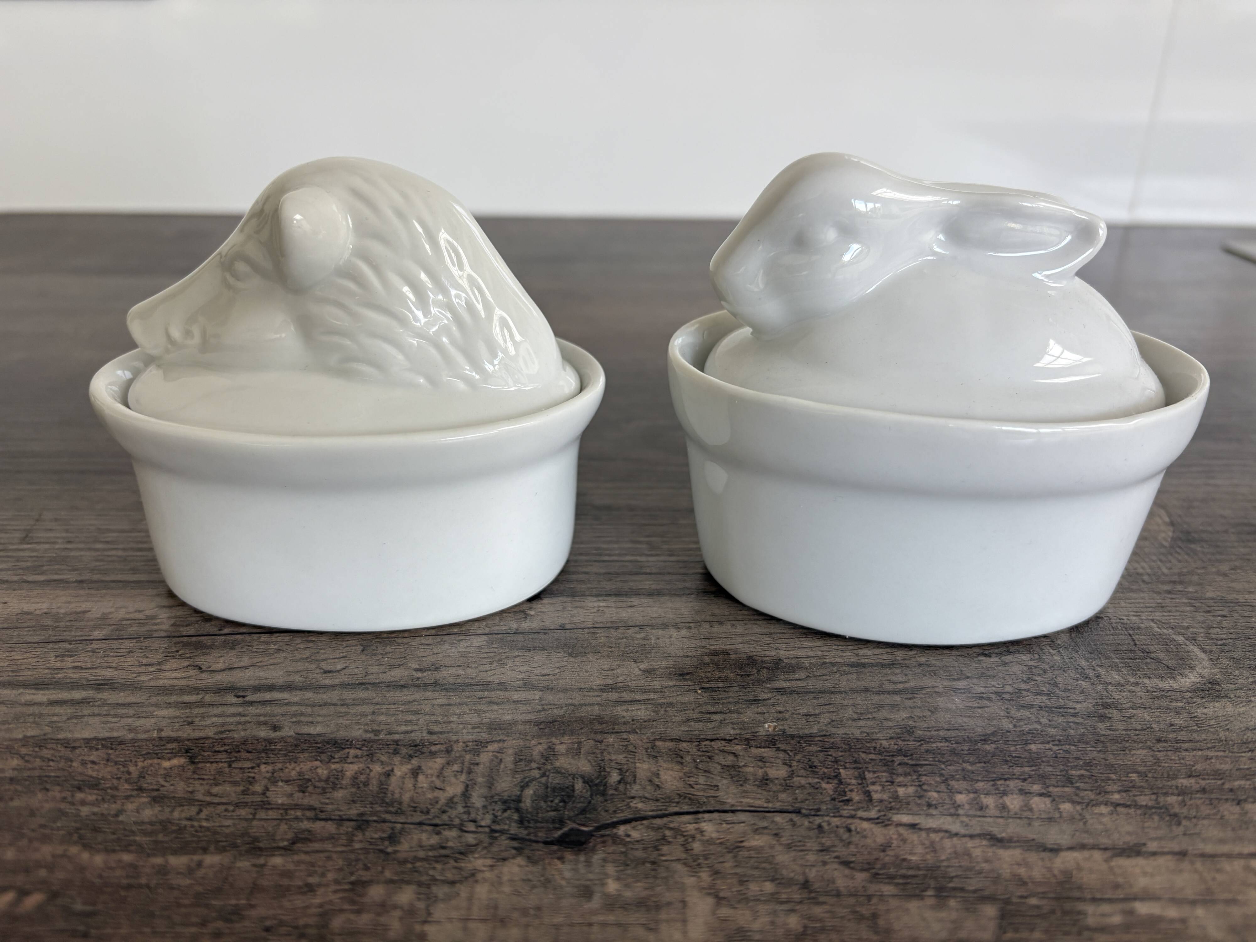 2 Porcelain Terrines - Wild Boar and Rabbit