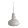 White opaline globe, Space Age ellipse, neck, stacked saucers